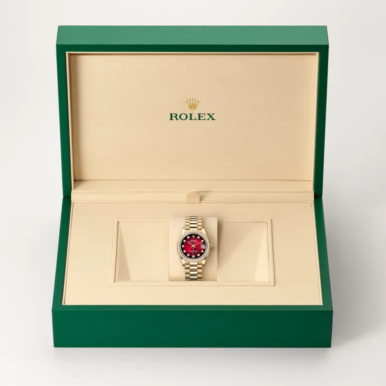 Rolex Datejust 31 18 kt yellow gold, M278288RBR-0041